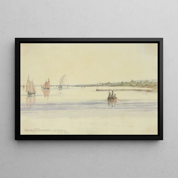 Michael Seymour - Chester Wharf 20 miles below Philadelphia on the Delaware July 27 1846.webp