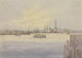 Fra dampskibet Cambria afgang fra Boston, Bunker Hill-monument - Michael Seymour — visning af kunstværket