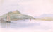 Lieu d'arrêt en dessous de Hudson, première vue des montagnes Catskill depuis le fleuve Hudson, 24 juillet 1846, États-Unis - Michael Seymour — visning af kunstværket