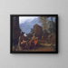 Kunstnere, der hviler ved en fontæne - Michael Sweerts — indrammet kunstværk på væggen