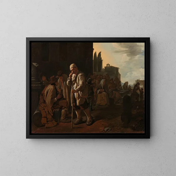 Nourrir les affamés - Michael Sweerts — indrammet kunstværk på væggen