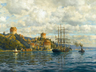 Michael Zeno Diemer - View Of The Bosphorus With Rumelihisari.webp