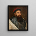 Portrait af Martino Martini 1614-1661 Missionær jesuit i Kina - Michaelina Wautier — indrammet kunstværk på væggen