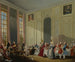 Mozart giver en koncert i stuen af Quatre Glaces i Temple-paladset i prince de Conti's gård - Michel-Barthélemy Ollivier — visning af kunstværket