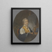 miniaturemaleren Peter Adolf Hall - Michel Martin Drolling — indrammet kunstværk på væggen