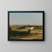 Vue des jardins de la Villa Médicis - Michel Martin Drolling — indrammet kunstværk på væggen