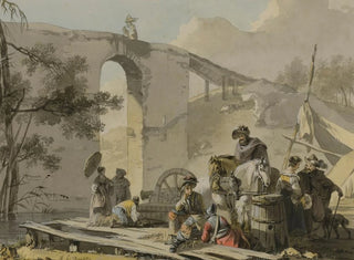 Michel Duplessis - Soldiers And Their Women In An Encampment.webp