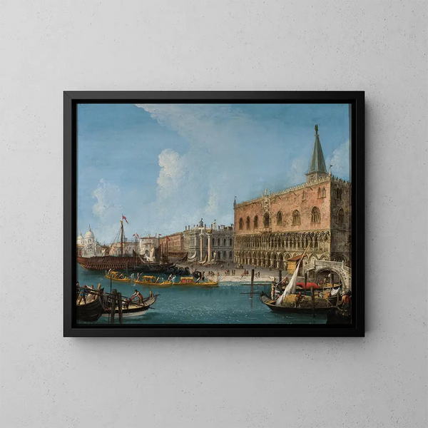 Palais des Doges à Venise - Michele Marieschi — indrammet kunstværk på væggen