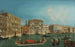 Le Grand Canal à Venise med Palazzo Foscari og Palazzo Balbi - Michele Marieschi — visning af kunstværket