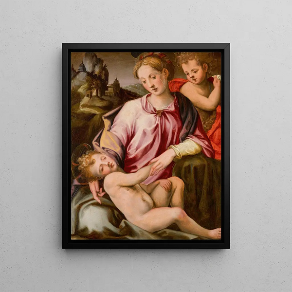Michele Tosini - The Virgin and Child with the young Saint John the Baptist.webp