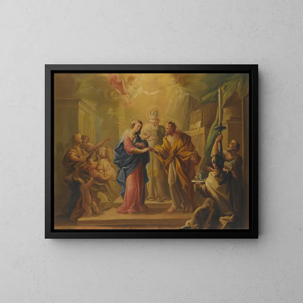 Le Mariage de la Vierge - Miguel Parra Abril — indrammet kunstværk på væggen