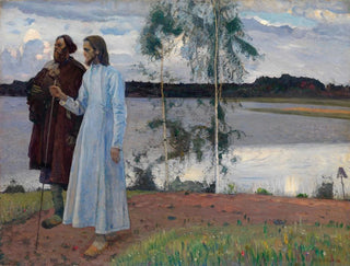 Mikhail Nesterov - Wayfarers Beyond the Volga.webp