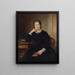 Portrait de Sidonia Przhradna - Miklós Barabás — indrammet kunstværk på væggen