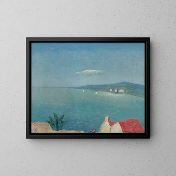 L'Adriatique - Mikuláš Galanda — indrammet kunstværk på væggen