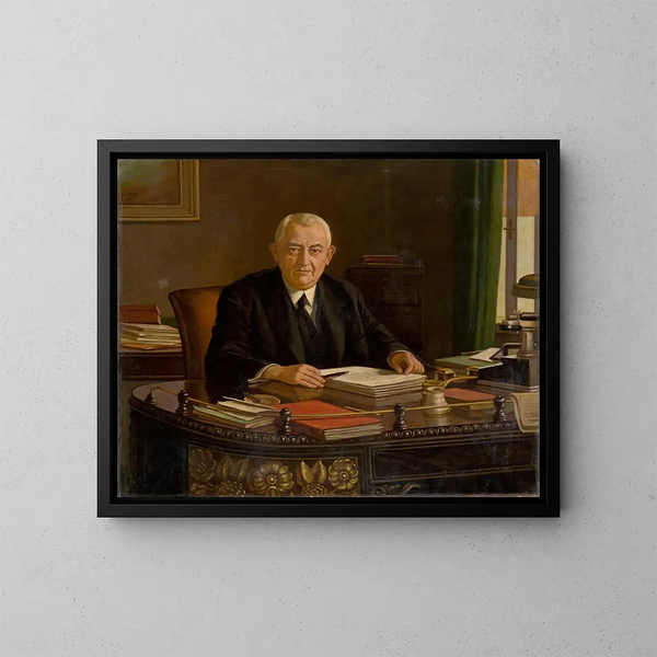 Portrait af Joseph Országh - Milan Thomka Mitrovský — indrammet kunstværk på væggen