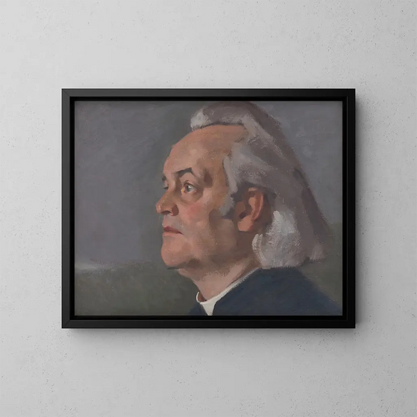 Portrait de Mgr Alojz Kolska - Milan Thomka Mitrovský — indrammet kunstværk på væggen