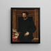 Portrait af en gentleman - Mirabello Cavalori — indrammet kunstværk på væggen