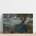 Reproduktion af maleriet Miranda - La Tempête - John William Waterhouse