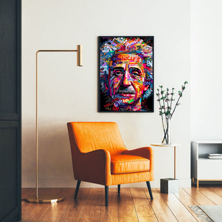Street Art Maleri - Moderne Mosaik af Einstein