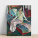 Reproduktion af maleriet af det siddende model på sofaen - Edvard Munch