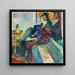 Model siddende på sofaen II - Edvard Munch — indrammet kunstværk på væggen