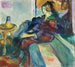 Model siddende på sofaen II - Edvard Munch — visning af kunstværket