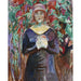 Reproduktion af maleriet Model i haven - Edvard Munch