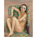 Reproduktion af maleriet af et grønt lænestol-maleri - Nils Dardel