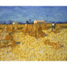 Reproduktion af maleriet Høst af hvede i Provence - Vincent van Gogh