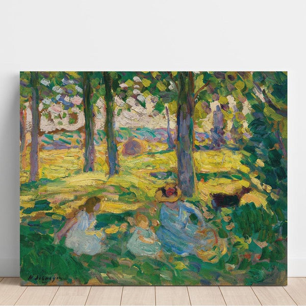 Reproduktion af maleriet Montévrain, la Partie de Campagne - Henri Lebasque
