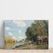 Reproduktion af maleriet Moret-maleri: Rives du Loing - Alfred Sisley