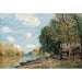 Reproduktion af maleriet Moret-maleri: Rives du Loing - Alfred Sisley