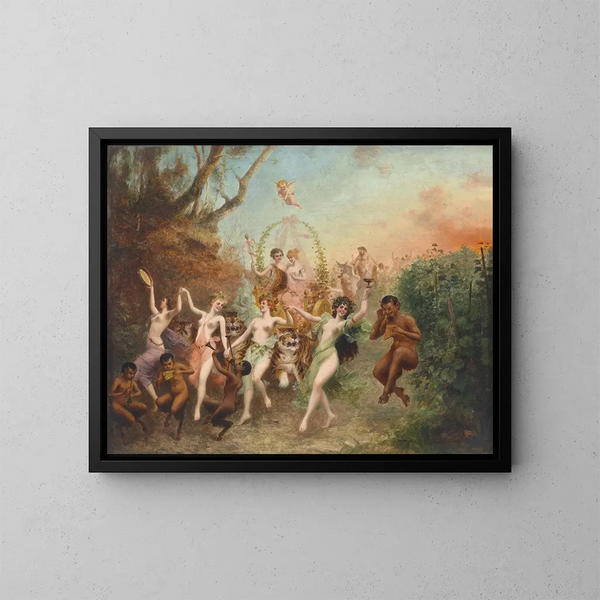 Fête des faunes et des nymphes - Moritz Stifter — indrammet kunstværk på væggen