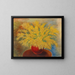 Bouquet de mimosas dans un pot rouge - Moïse Kisling — indrammet kunstværk på væggen