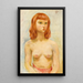 en ung blond kvinde - Moïse Kisling — indrammet kunstværk på væggen