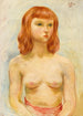 en ung blond kvinde - Moïse Kisling — visning af kunstværket