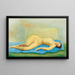 Ung kvinde liggende nøgen - Moïse Kisling — indrammet kunstværk på væggen