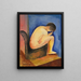 Moses Kisling | Jeg sætter mig ikke - Moïse Kisling — indrammet kunstværk på væggen