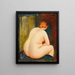 Pas en arrière - Moïse Kisling — indrammet kunstværk på væggen