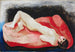 Nu Tendu sur un Divan Rouge - Moïse Kisling — visning af kunstværket