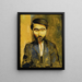 Portrait af Mieczysław Zborowski 1889-1930 - Moïse Kisling — indrammet kunstværk på væggen