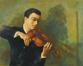 Mose Kisling - Portrait du violiniste Milstein.webp