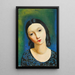 Tête de Jeune Fille - Moïse Kisling — indrammet kunstværk på væggen