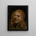 Selvportræt Den såkaldte Portrait af Jan Fabus - Moses ter Borch — indrammet kunstværk på væggen