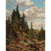 Reproduktion af maleriet af Motif de l'Alpe de Turrach - Alfred Zoff