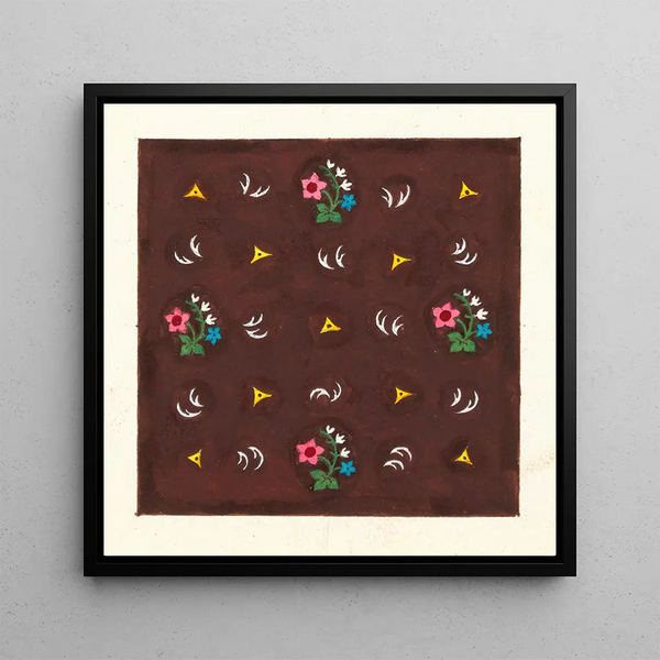 Motif floral pour textile imprimé Pl XXXVII - Anonyme