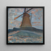 Vingebruget - Piet Mondrian — indrammet kunstværk på væggen