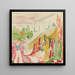 Mte ved veranda - Edvard Munch — indrammet kunstværk på væggen