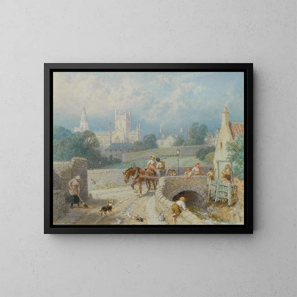 Abbaye de Dunfermline - Myles Birket Foster — indrammet kunstværk på væggen