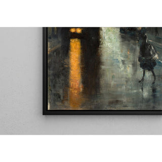 Nächtliche Straßenszene, Berlin de Lesser Ury
